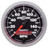 Autometer Sport-Comp II 3-3/8in 0-160MPH In-Dash Electronic Programmable Speedometer thumbnail 3