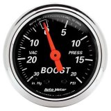 Autometer Designer 2-1/16in Mechanical 30 In Hg-Vac / 20 PSI Vacuum/Boost Gauge thumbnail 1