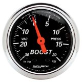 Autometer Designer 2-1/16in Mechanical 30 In Hg-Vac / 20 PSI Vacuum/Boost Gauge thumbnail 3