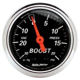 Autometer Designer 2-1/16in Mechanical 30 In Hg-Vac / 20 PSI Vacuum/Boost Gauge thumbnail 5