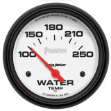 Autometer Phantom 66mm 100-250 Deg F Short Sweep Electronic Water Temperature Gauge thumbnail 1