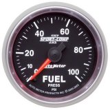 Autometer Sport-Comp II 52mm 0-100 PSI Full Sweep Electronic Fuel Pressure Gauge thumbnail 4