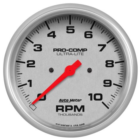 Autometer Ultra-Lite 5 inch 10K RPM In Dash Tach thumbnail 3
