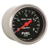 Autometer Sport Comp 52mm Full Sweep Electronic Fuel Level Programmable Empty-Full Range Gauge thumbnail 2