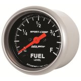 Autometer Sport Comp 52mm Full Sweep Electronic Fuel Level Programmable Empty-Full Range Gauge thumbnail 4