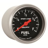 Autometer Sport Comp 52mm Full Sweep Electronic Fuel Level Programmable Empty-Full Range Gauge thumbnail 6