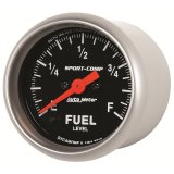 Autometer Sport Comp 52mm Full Sweep Electronic Fuel Level Programmable Empty-Full Range Gauge thumbnail 7