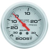 Autometer Ultra-Lite 66.7mm 30 PSI Mechanical Boost Gauge thumbnail 8