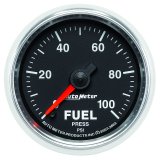 Autometer GS 0-100 PSI Full Sweep Electronic Fuel Pressure Gauge thumbnail 3