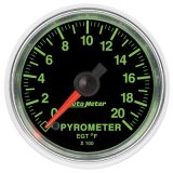 Autometer GS 0-2000 degree F Full Sweep Electronic Pyrometer Gauge thumbnail 1