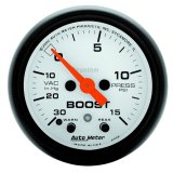 Autometer Phantom 52mm 30 in Hg-Vac/15PSI FS Electronic Vacuum/Boost w/ Peak Memory & Warning Gauge thumbnail 2