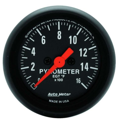 Autometer Z-Series 52mm 0-1600 Def F Full Sweep Electronic Pyrometer Gauge thumbnail 8