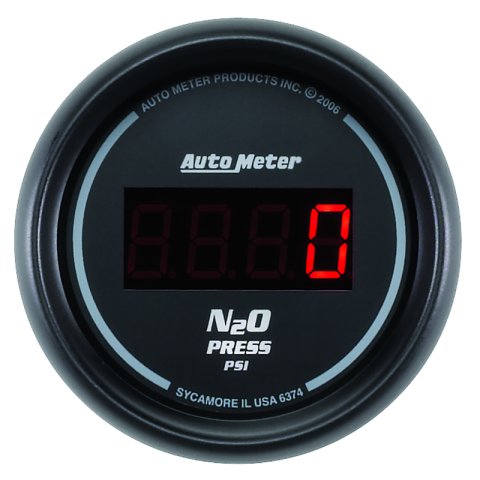 Autometer Z Series 52mm Digital 0-1600 PSI Nitrous Pressure Gauge thumbnail 4