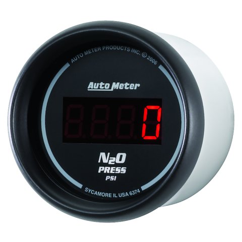 Autometer Z Series 52mm Digital 0-1600 PSI Nitrous Pressure Gauge thumbnail 5