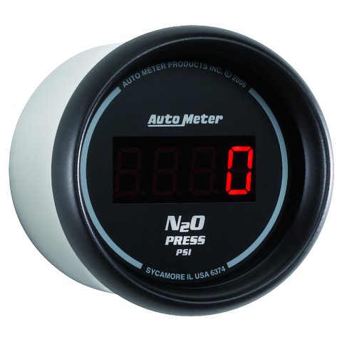 Autometer Z Series 52mm Digital 0-1600 PSI Nitrous Pressure Gauge thumbnail 6