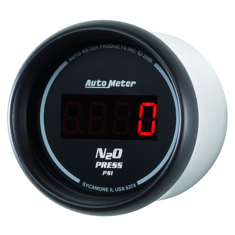 Autometer Z Series 52mm Digital 0-1600 PSI Nitrous Pressure Gauge thumbnail 8