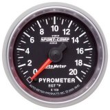 Autometer Sport-Comp II Full Sweep Electronic 52mm 0-2000 degree F Pyrometer Gauge thumbnail 2