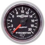 Autometer Sport-Comp II Full Sweep Electronic 52mm 0-2000 degree F Pyrometer Gauge thumbnail 3