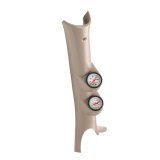 Autometer 03-09 Dodge Ram Taupe Dual Pillar Pod (w/ White Phantom Boost/Pyrometer Gauges) thumbnail 6
