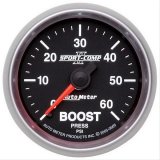 Autometer Sport-Comp II Mechanical 52mm 0-60 PSI Mechanical Boost Gauge thumbnail 1
