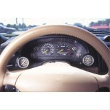 Autometer 01-04 Ford Mustang 52mm Black Dual Instrument Cluster Bezel thumbnail 1