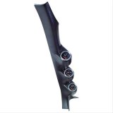 Autometer 05-07 Ford Mustang Convertible 52mm Black Triple Pillar Pod thumbnail 1
