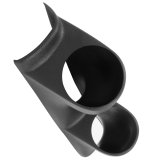 Autometer 79-93 Ford Mustang 2-5/8in Black Dual Pod thumbnail 4