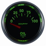Autometer GS 0-100 PSI Short Sweep Electronic Oil Pressure Gauge thumbnail 2