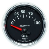 Autometer GS 0-100 PSI Short Sweep Electronic Oil Pressure Gauge thumbnail 4