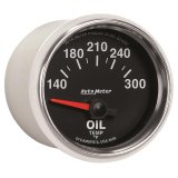 Autometer GS 52mm 140-300 Deg F Short Sweep Electronic Oil Temperature Gauge thumbnail 4