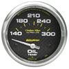 Autometer Carbon Fiber Oil Temp 66.7mm 2 5/8in Short Sweep Electronic 300 Deg F Temperature Gauge thumbnail 7