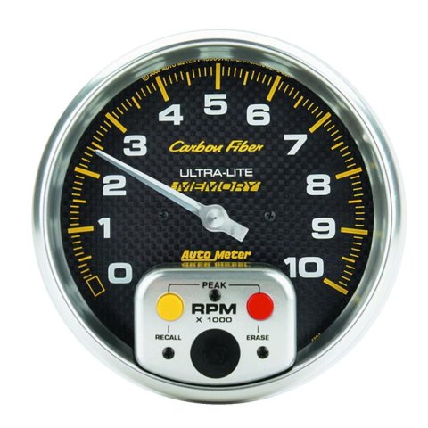 Autometer Carbon Fiber 66.7mm Short Sweep Electronic 0-100 PSI Oil Pressure Gauge thumbnail 5