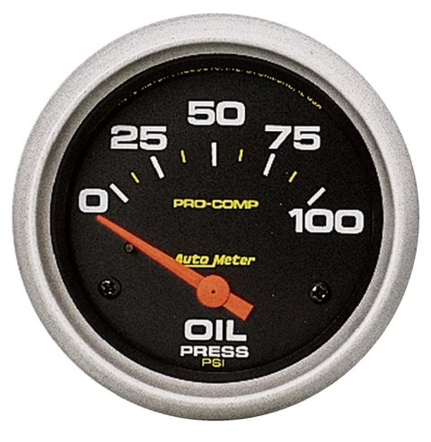 Autometer Pro Comp Short Sweep Electronic 0-100 PSI Oil Pressure Gauge thumbnail 3