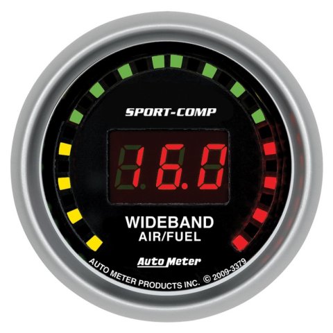 Autometer Sport-Comp 52mm Digital Wideband Air/Fuel Ratio Street Gauge thumbnail 2