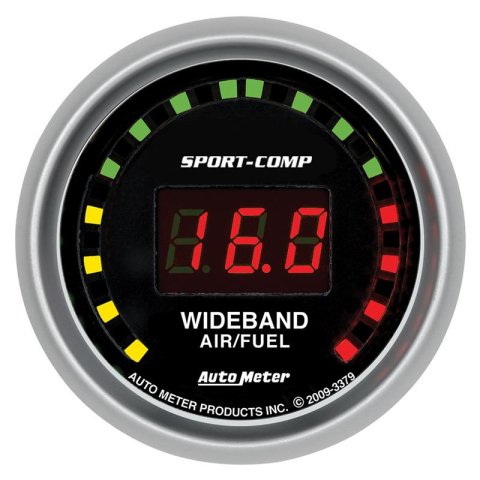 Autometer Sport-Comp 52mm Digital Wideband Air/Fuel Ratio Street Gauge thumbnail 3