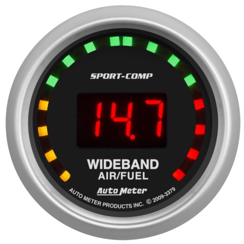 Autometer Sport-Comp 52mm Digital Wideband Air/Fuel Ratio Street Gauge thumbnail 4