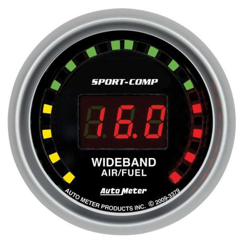 Autometer Sport-Comp 52mm Digital Wideband Air/Fuel Ratio Street Gauge thumbnail 8