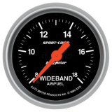 Autometer Sport-Comp 52mm Full Sweep Electronic Analog Wideband Air/Fuel Ratio Gauge thumbnail 2