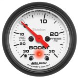 Autometer Phantom 52mm Boost 30 in Hg-Vac/30 PSI FS Electronic Vacuum/Boost w/ Peak Memory & Warning thumbnail 3