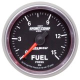 Autometer Sport-Comp II 52mm 0-15 PSI Full Sweep Electronic Fuel Pressure Gauge thumbnail 2