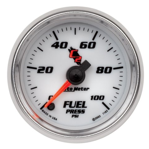 Autometer C2 52mm 100 PSI Electronic Fuel Pressure Gauge thumbnail 2