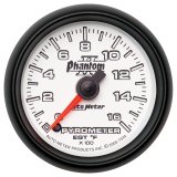 Autometer Phantom II 52.4mm Full Sweep Electronic 0-1600 Def F EGT/Pyrometer Gauge thumbnail 4