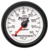 Autometer Phantom II 52.4mm Full Sweep Electronic 0-1600 Def F EGT/Pyrometer Gauge thumbnail 5