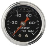 Autometer AutoGage 1.5in Liquid Filled Mechanical 0-100 PSI Fuel Pressure Gauge thumbnail 4
