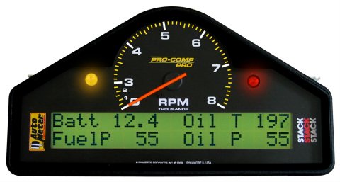 Autometer Pro-Comp Race Dash RPM/Speed/Oil Press & Temp/WaterTemp/Fuel Pressure/Battery Volt Gauge
