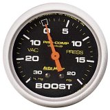 Autometer Pro-Comp 30 In Hg/20 PSI Liquid Filled Mechanical Boost Gauge thumbnail 3