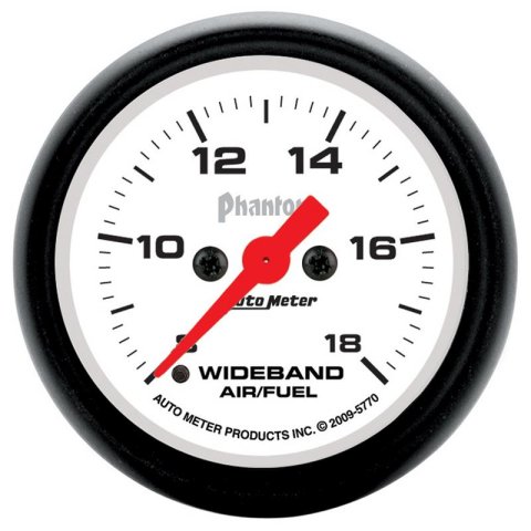 Autometer Wideband 2 1/16 inch Full Sweep Electric Air/Fuel Ratio Analog thumbnail 3