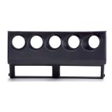 Autometer 87-95 Jeep Wrangler YJ Black Cluster Bezel - Holds Five 2-1/16in Gauges thumbnail 1