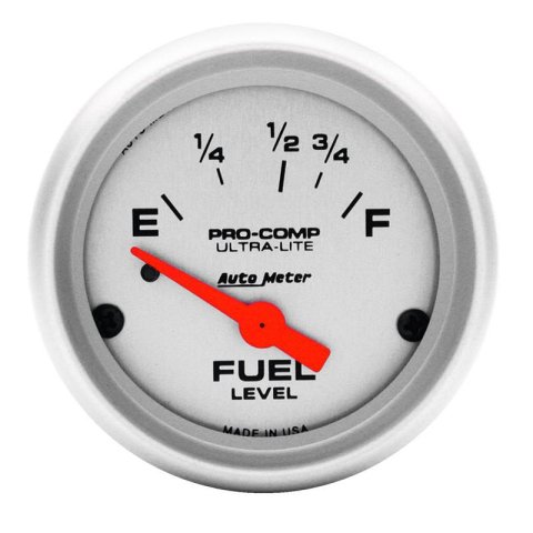 Autometer Ultra-Lite 52mm 73 OHMS Empty/8-12 OHMS Full Short Sweep Electronic Fuel Level Gauge thumbnail 3