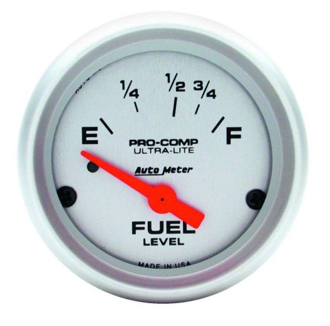 Autometer Ultra-Lite 52mm 73 OHMS Empty/8-12 OHMS Full Short Sweep Electronic Fuel Level Gauge thumbnail 8